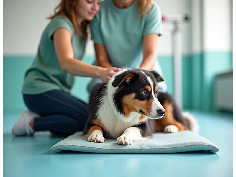 Dog stretching with a handler, emphasizing proper warm-up and conditioning for sports.